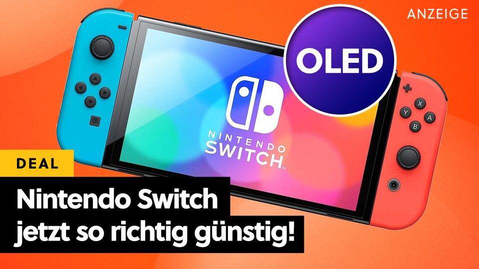 Die wohl beste Version der Nintendo Switch ist im Angebot: Jetzt könnt ihr die Switch OLED im Bundle mit Store-Guthaben oder 12 Monaten Online-Abo günstiger als je zuvor bei Amazon kaufen!