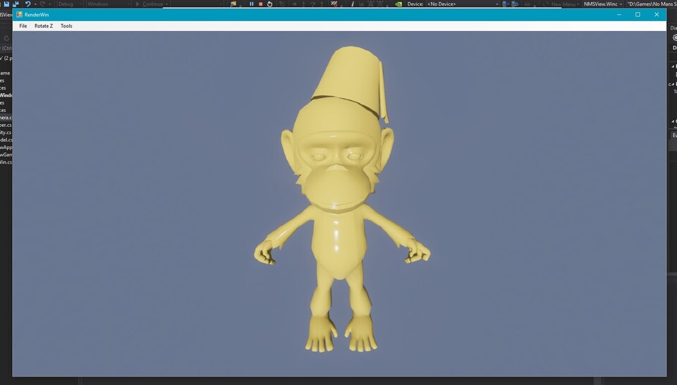 Neben einer Art Tintenfisch und weiteren im Spiel ungenutzten 3D-Modellen gibt es außerdem noch diesen Zirkus-Affen. 