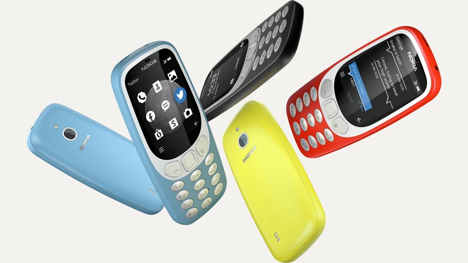 Das neu aufgelegt Nokia 3310 kann nun auch UMTS und LTE. (Bildquelle: HMD Global)