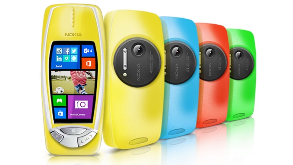 Das Nokia 3310 PureView besitzt eine 41-Megapixel-Kamera und läuft mit Windows Phone 8.