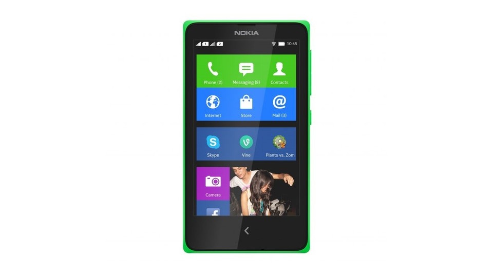 Die Nokia-X-Serie bietet eine Oberfläche, die trotz Android stark an Windows Phone erinnert.