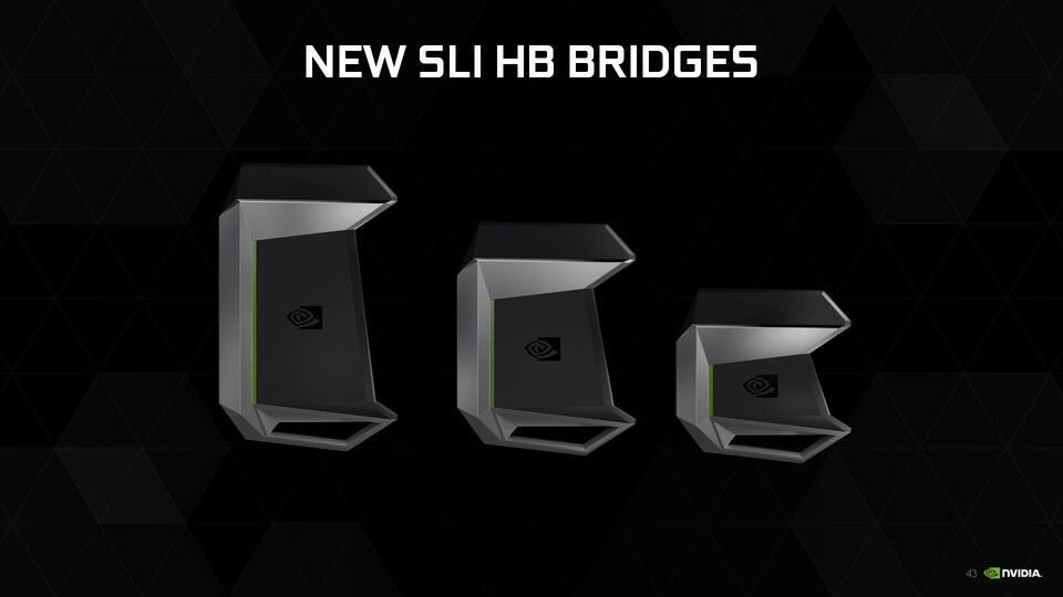 Die neuen SLI-Brücken von Nvidia unterstützen nur noch 2x-SLI und auch die Treiber werden Spiele nur noch mit zwei Grafikkarten unterstützen.