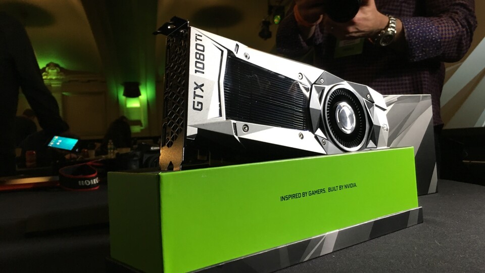 Die Nvidia Geforce GTX 1080 Ti soll rund 35 Prozent schneller sein als eine Geforce GTX 1080.