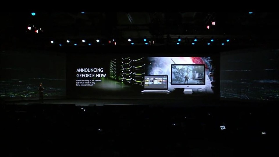 Nvidia stellte Geforce Now für PC und Mac auf seiner Keynote zur CES 2017 vor.