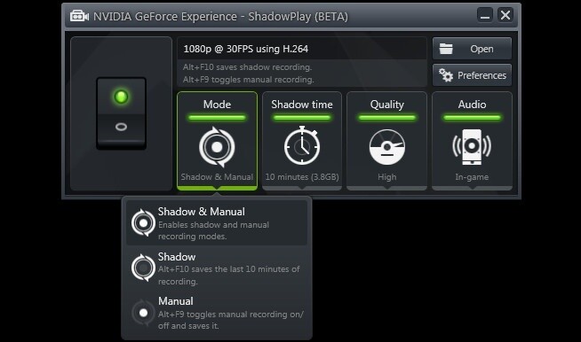 Mit Nvidias Geforce Shadowplay sollen Aufzeichnungen von Spielesitzungen einfacher werden und so gut wie keine Leistung kosten