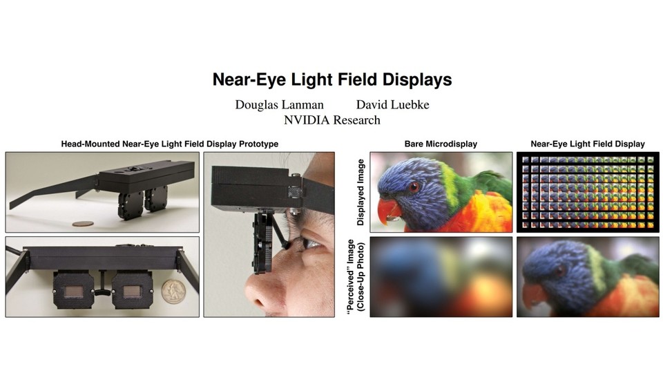 Nvidias Near-Eye Light Field Displays verwenden eine ganz andere Technik als Oculus Rift.