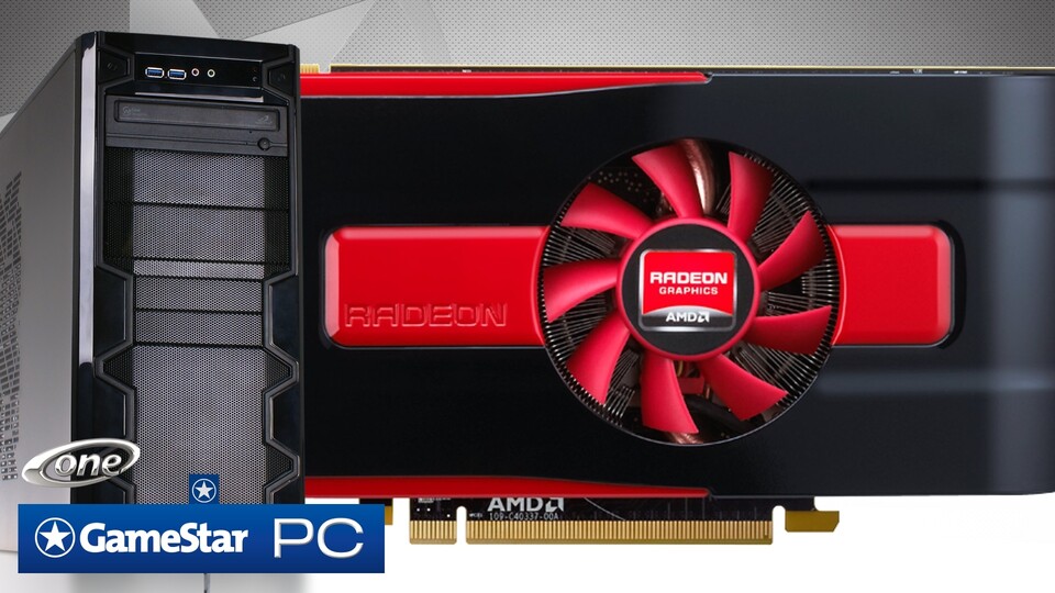 Mit der Radeon HD 7850 verfügt der One GameStar-PC für nur 799 Euro über noch mehr Spieleleistung und arbeitet dabei noch sparsamer.