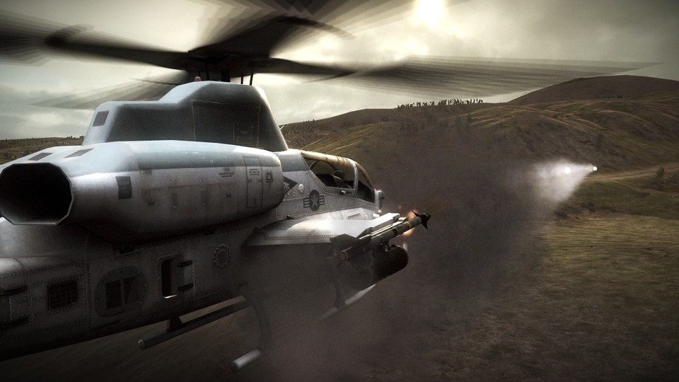 Nur in den Multiplayer-Modi dürfen Sie sich an den Knüppel eines Kampfhelikopters schwingen.