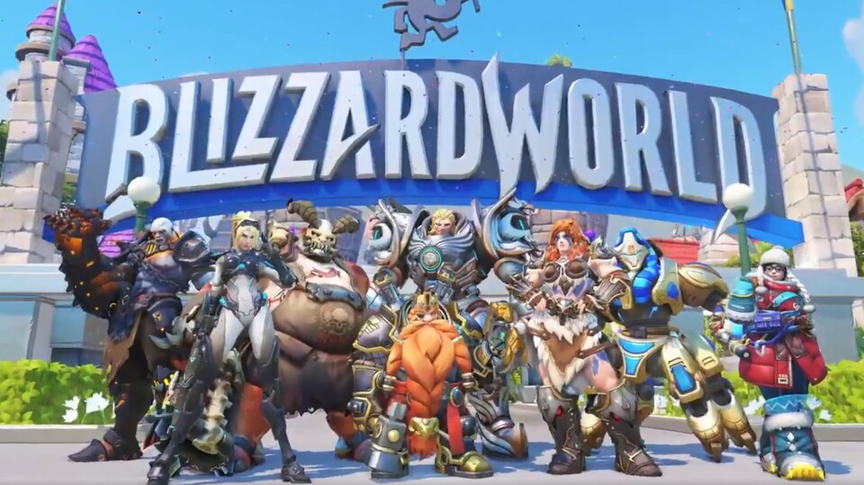Willkommen in Blizzard World! Auf der neuen Karte gibt es einige Referenzen zu entdecken.