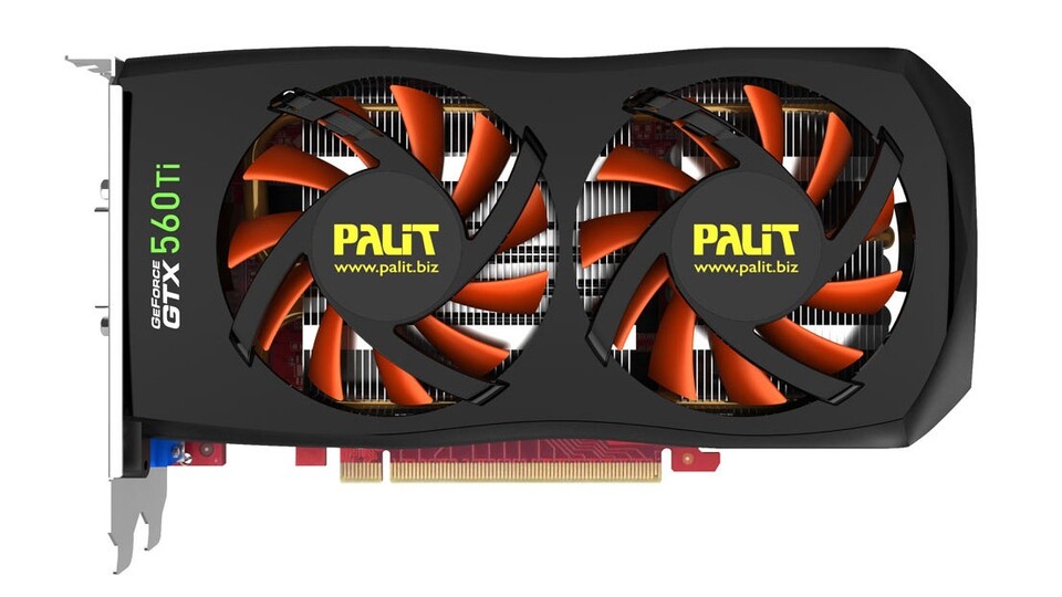 Mit 225 Euro kostet die Palit Geforce GTX 560 Ti nur etwa 10 Euro mehr als das Referenzmodell und bietet dabei deutlich mehr Leistung.