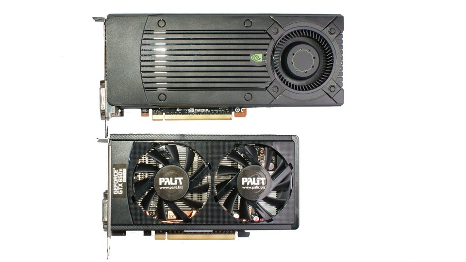 Die Palit Geforce GTX 650 Ti Boost OC ist wesentlich kompakter als das Referenzmodell von Nvidia.