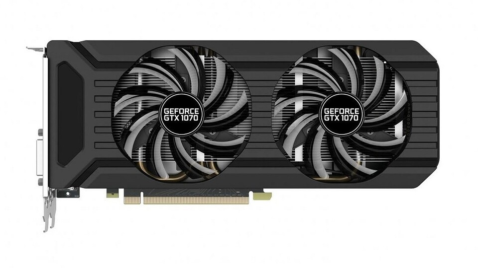 Die Palit Geforce GTX 1070 Dual bringt mehr als genug Leistung für FullHD und QHD und arbeitet dabei erfreulich energieeffizient.