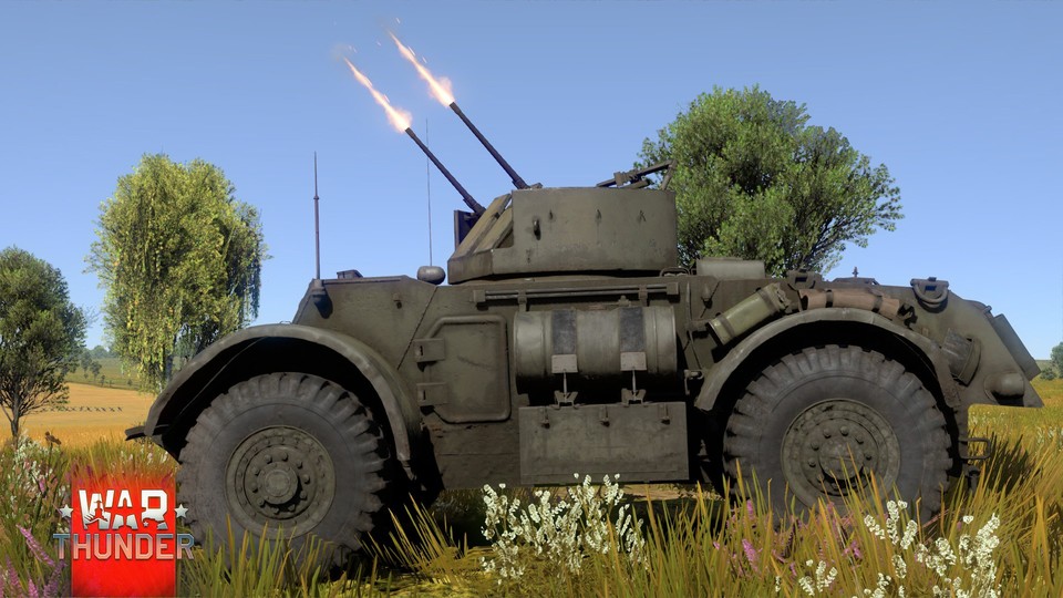 Der leicht bewaffnete Panzerwagen T17E2.