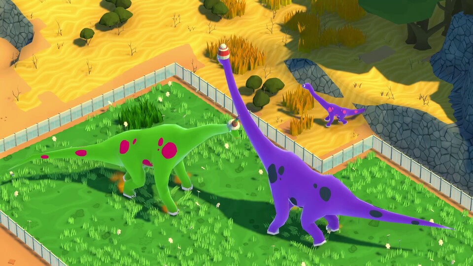 Die Dinopark-Aufbausim Parkasaurus startet Ende September in den Early Access auf Steam.