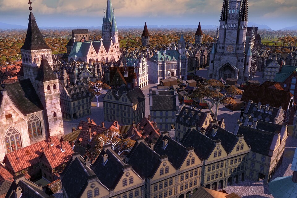 Aus der Nahansicht sehen die 3D-Städte sehr hübsch aus.