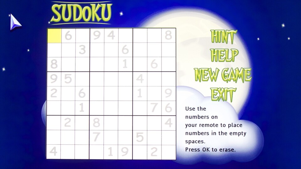 Zu den verfügbaren Apps gehören auch einige simple Spiele wie Sudoku. Ob es Sinn macht, so etwas auf einem Ultra HD-Fernseher in 65 Zoll zu spielen, muss jeder selbst beurteilen.