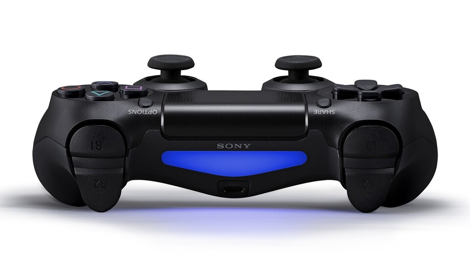 Die LED-Leiste an der Vorderseite des DualShock 4.