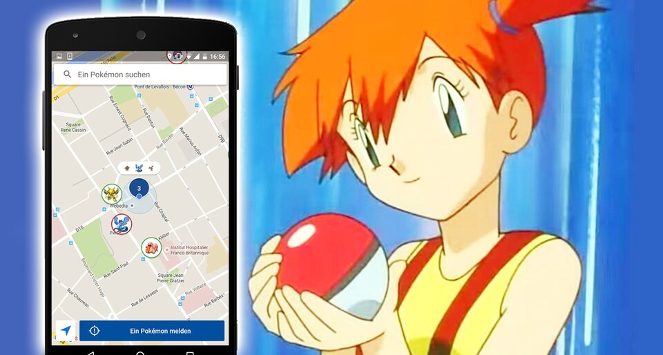 Unsere Pokémon-Go-App GO Map hilft bei der Suche nach Fundorten seltener Pokémon.