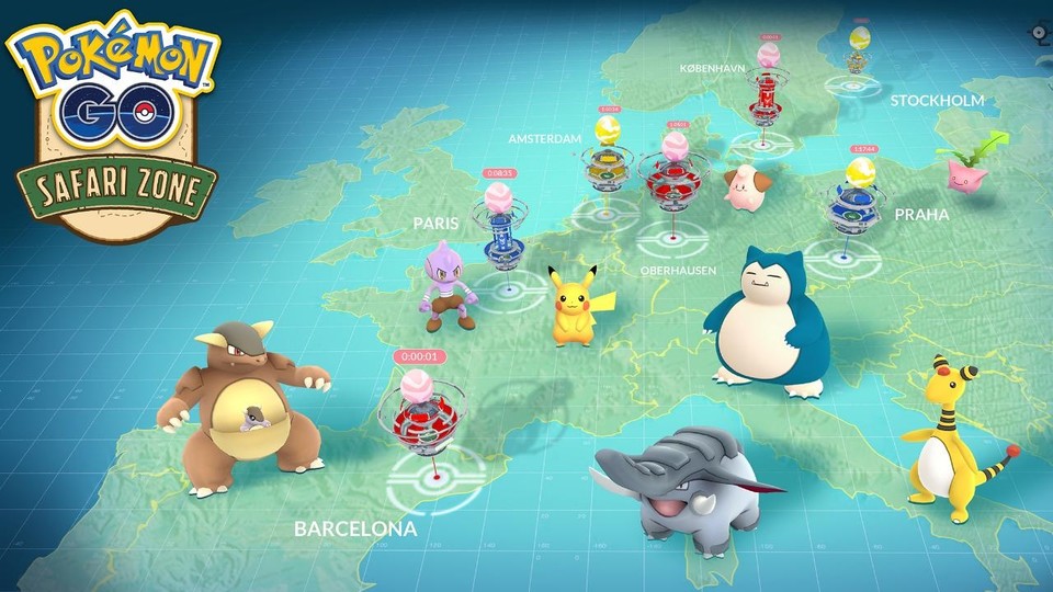 Pokémon GO bekomment einen Safari-Zonen-Event am 16. September spendiert.