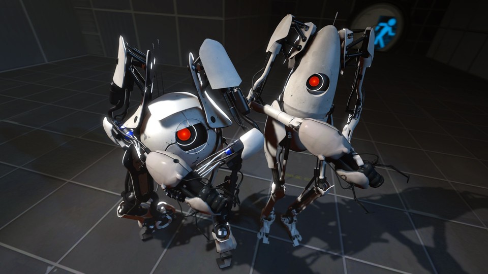 Der Koop-Modus mit den beiden Robotern Atlas und P-body war eine der größten Neuerungen von Portal 2.