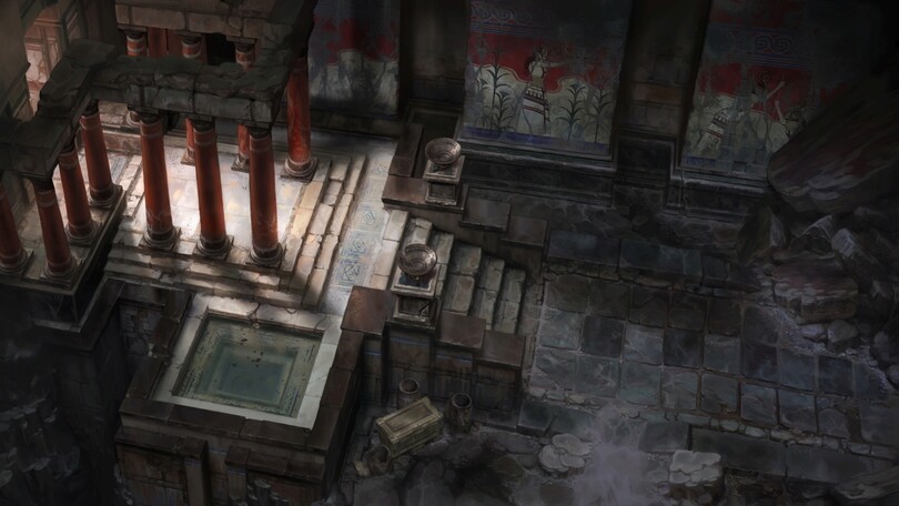 Auf dem ersten Bild zu Titan Quest 2/Project Minerva gibt's den Eingang einer Tempelruine zu sehen.