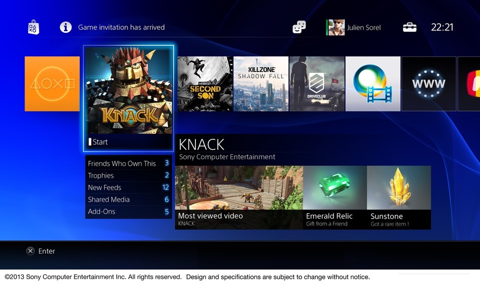 PS4 Das Interface der PS4 zeigt Sony auf der Gamescom erstmals in Bewegung.