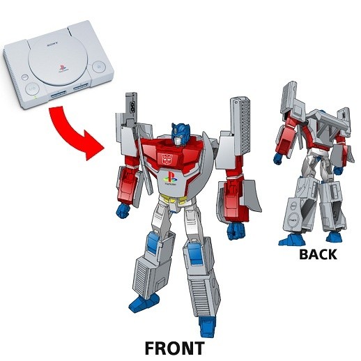  Der japanische Hersteller Takara Tomy bringt demnächst eine Figur in Form des Transformers Optimus Prime in den Handel, die in eine PlayStation-Attrappe verwandelt werden kann. 