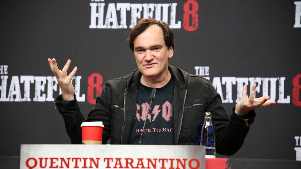 Quentin Tarantino beim Deutschlandbesuch und der Premiere von Hateful Eight. (Bild: Sarah Schindler)