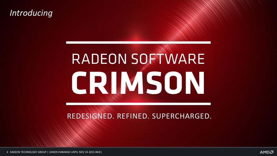 Die Radeon Software Crimson Edition Version 15.12 ist jetzt erhältlich.