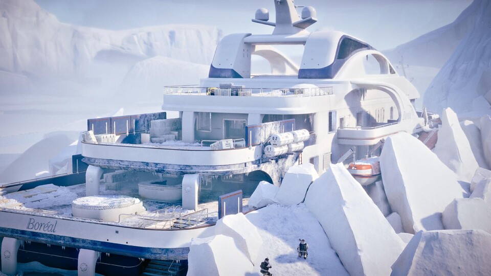 Neue Karten wie die Yacht aus Black Ice sind für alle Spieler zugänglich - mit oder ohne Season Pass.