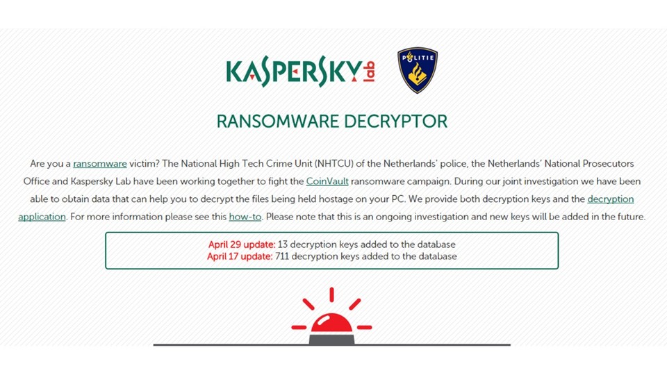 Der Ransomware Decryptor hilft dabei, verschlüsselte Daten wieder lesbar zu machen.