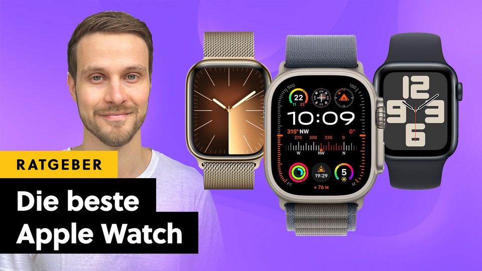 Hier findet ihr alles zur Apple Watch 9, Ultra 2, SE und auch älteren und gebrauchten Modellen. Unser Ratgeber soll euch helfen, die richtige Apple Watch in der passenden Größe zu finden.