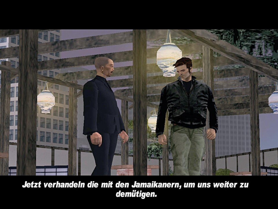 Die gesprochenen Zwischensequenzen von GTA 3 wurden lediglich deutsch untertitelt. Bis zu einem Patch sorgte zudem der Kopierschutz für nervige Ruckler.
