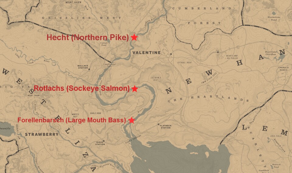 Der Dakota River ist die perfekte Location für fortgeschrittene Angler in Red Dead Online.