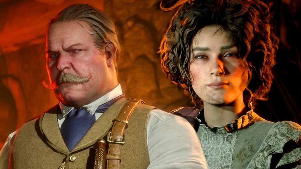 Die beiden neuen NPCs von Red Dead Online: Gus Mcmillan und Harriet Davenport.