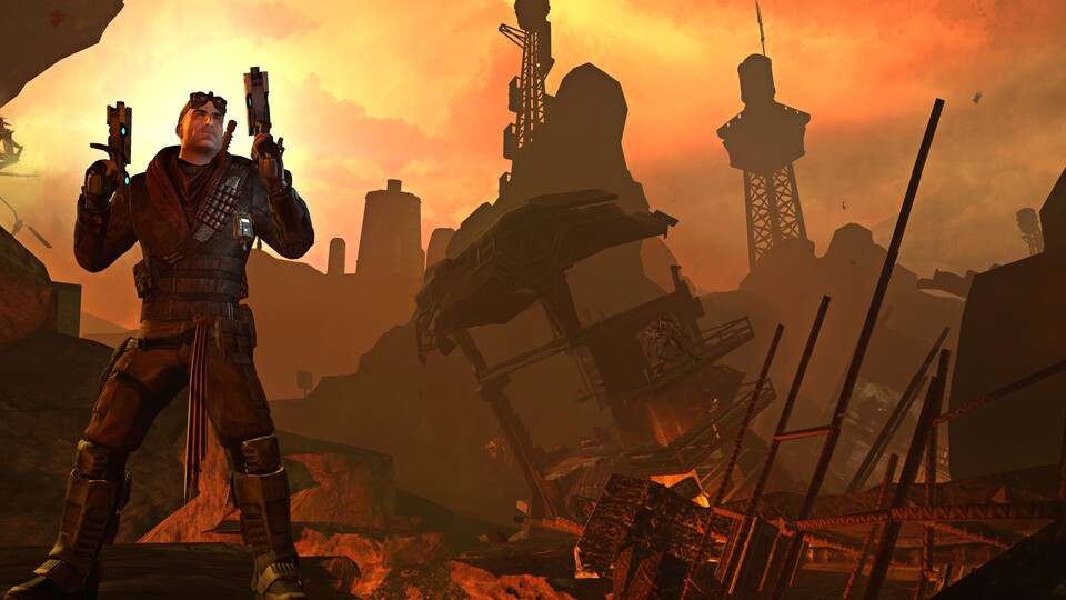 Der Mars wird in Red Faction: Armageddon mal wieder zu Klump geschossen.