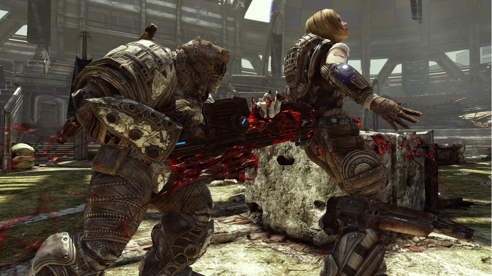 Weil die Entwickler die Spieler nicht anwidern wollten, verfremdeten sie die Bluteffekte von Gears of War 3.