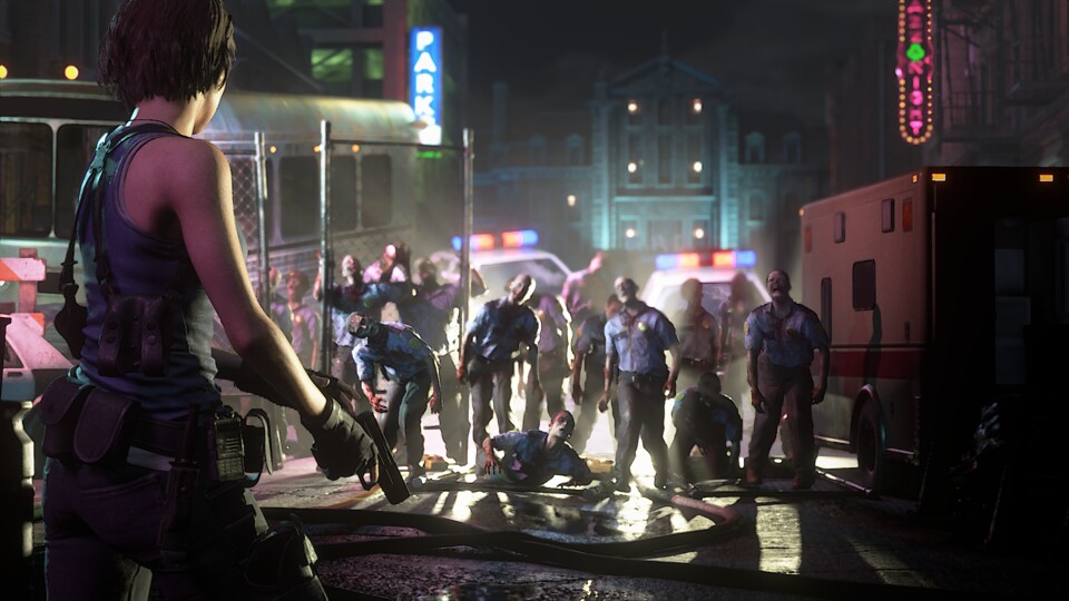 Resident Evil 3 lässt uns miterleben, wie Umbrellas Zombieseuche in Raccoon City ihren Anfang nimmt.