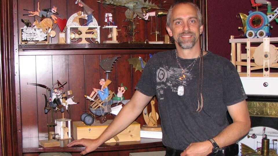 Richard Garriott sammelt Automaten und Spieluhren aller Art.