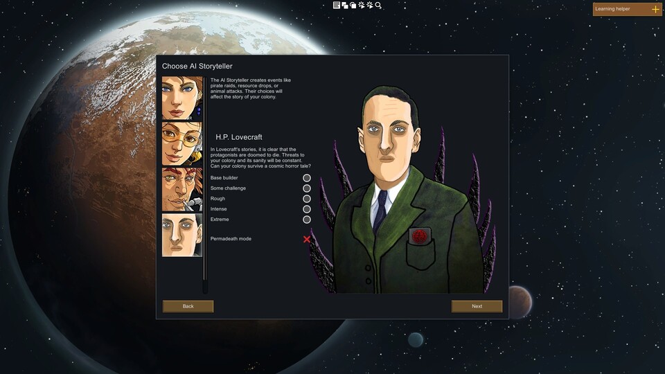 Eine Modifikation fügt RimWorld mit H.P. Lovecraft einen weiteren Storyteller hinzu. 