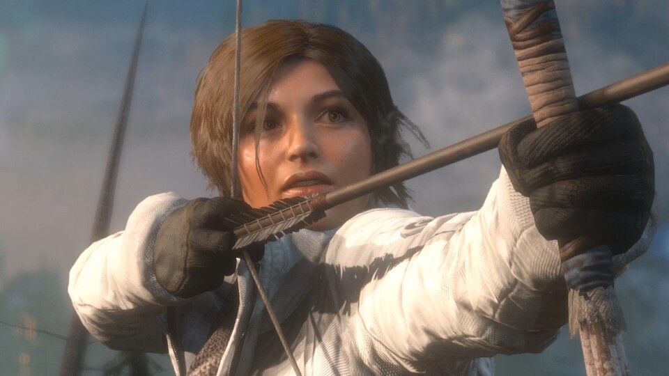 Laras Haare sehen auf dem PC noch natürlicher aus.