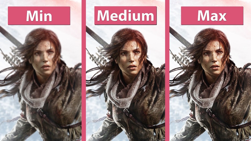 Rise of the Tomb Raider - Alle Detailstufen der PC Version im Vergleich
