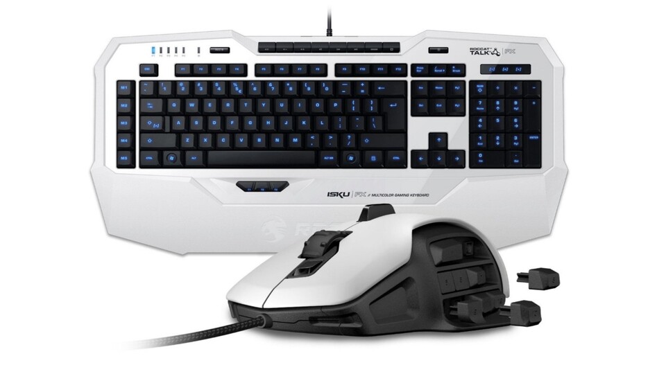 Das Roccat-Set besteht aus der Tastatur Isku FX und der modularen Gaming-Maus Nyth.