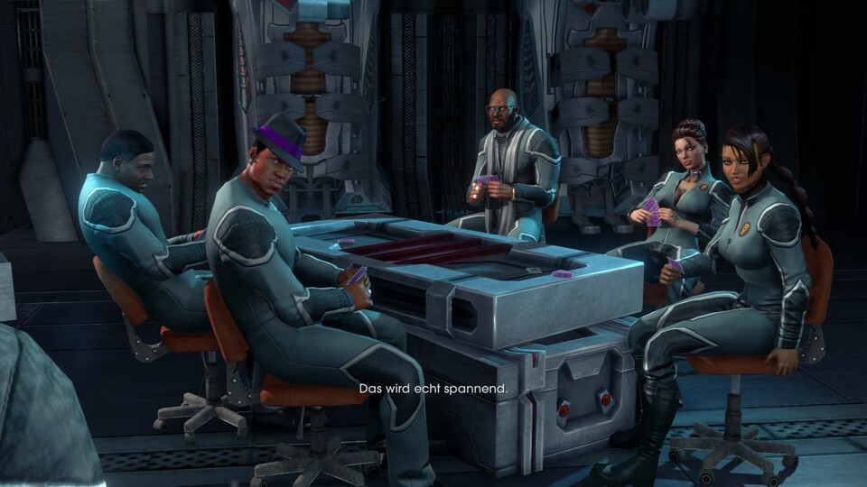 Wie in Mass Effect können wir unsere Crew mit der Zeit besser kennen lernen.