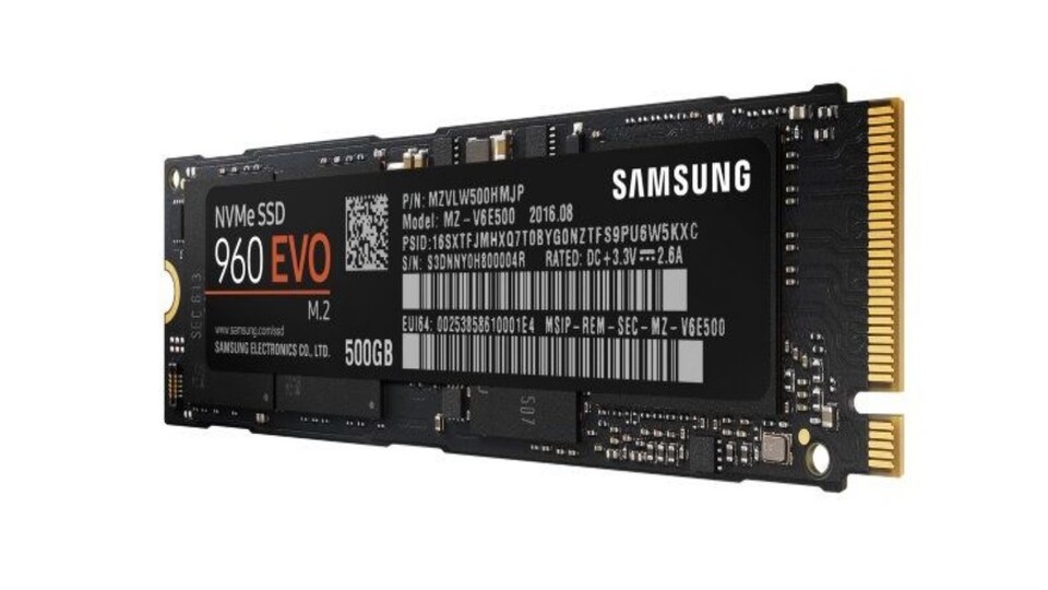 Die Samsung 960 EVO 500 GB gibt es mit 20 Euro Sofortrabatt bei Alternate.