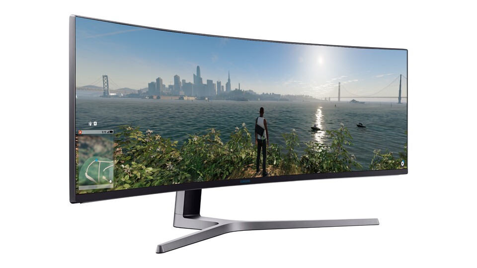 Der Samsung C49HG90 bietet das aktuell breiteste Bild aller verfügbaren Gaming-Monitore.