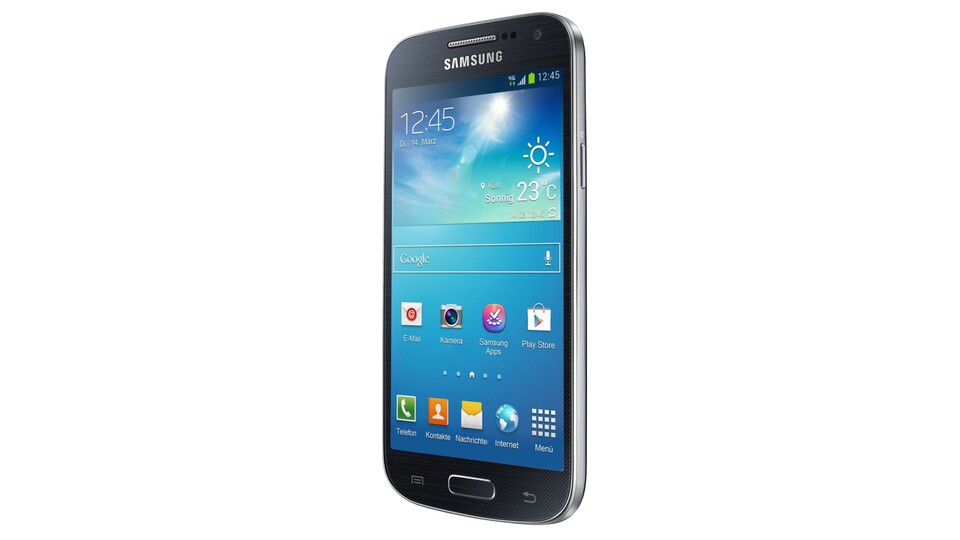 Das schlanke Design und den Kunststoffrahmen behält Samsung auch beim S4 Mini bei.