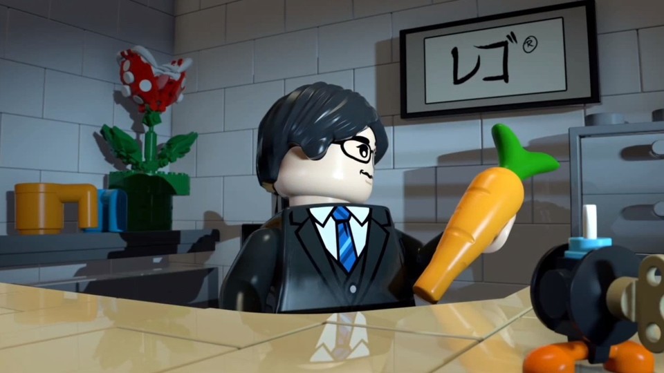 Saturo Iwata war ein großer Freund der Selbstironie und lies sich zum Beispiel als Legomännchen darstellen, um Lego City Undercover zu bewerben.