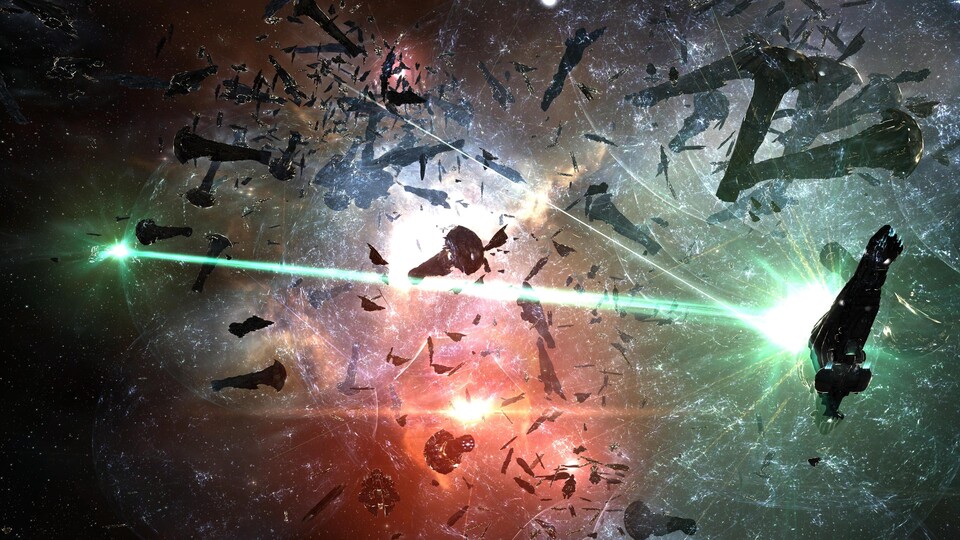 Sind Massenschlachten wie die um B-R5RB in Eve Online bald Geschichte? Laut Statistiken loggen sich immer weniger Spieler ein.