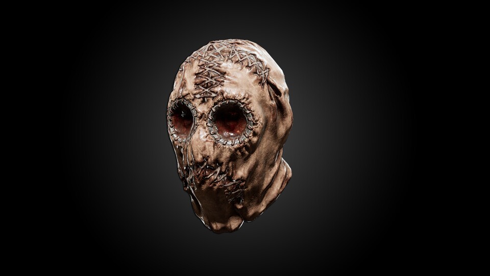 Grausig: Diese Maske aus Menschenhaut kann jeder Spieler in Scum selbst herstellen.